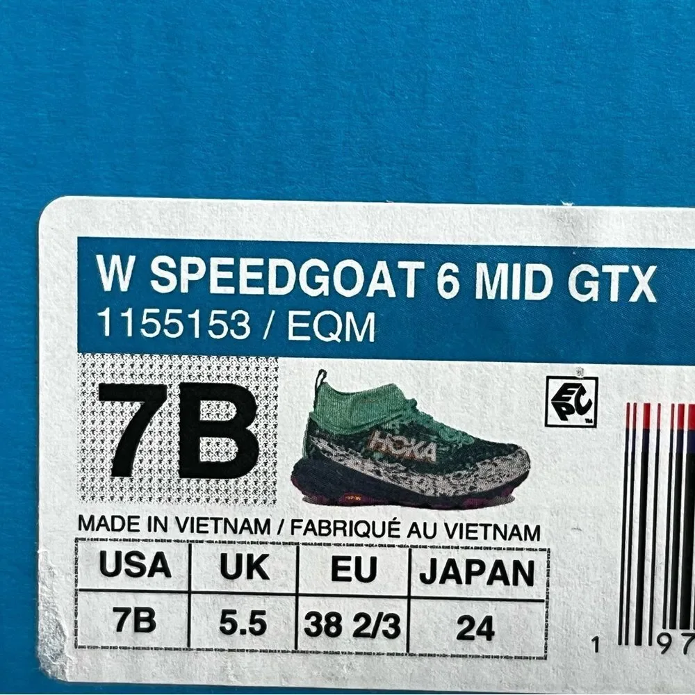 Hoka Women's Speedgoat 6 Mid GTX Shoes Waterproof Megagrip Hiking Trail Sports